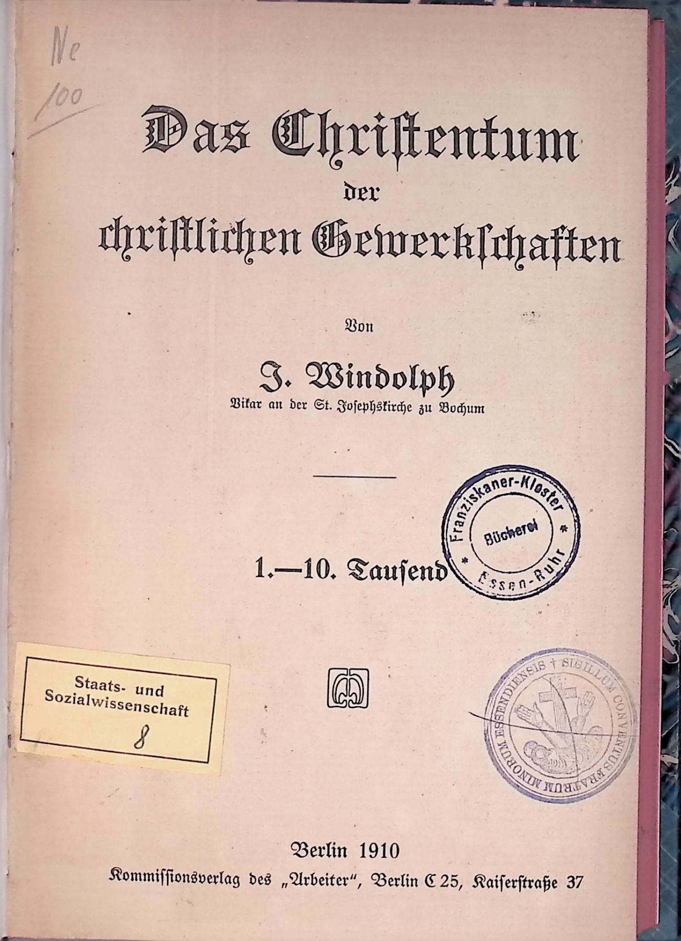 Das Christentum der christlichen Gewerkschaften