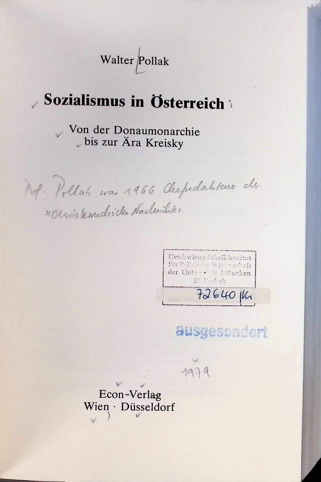 Sozialismus in Österreich : von der Donaumonarchie bis zur Ära Kreisky