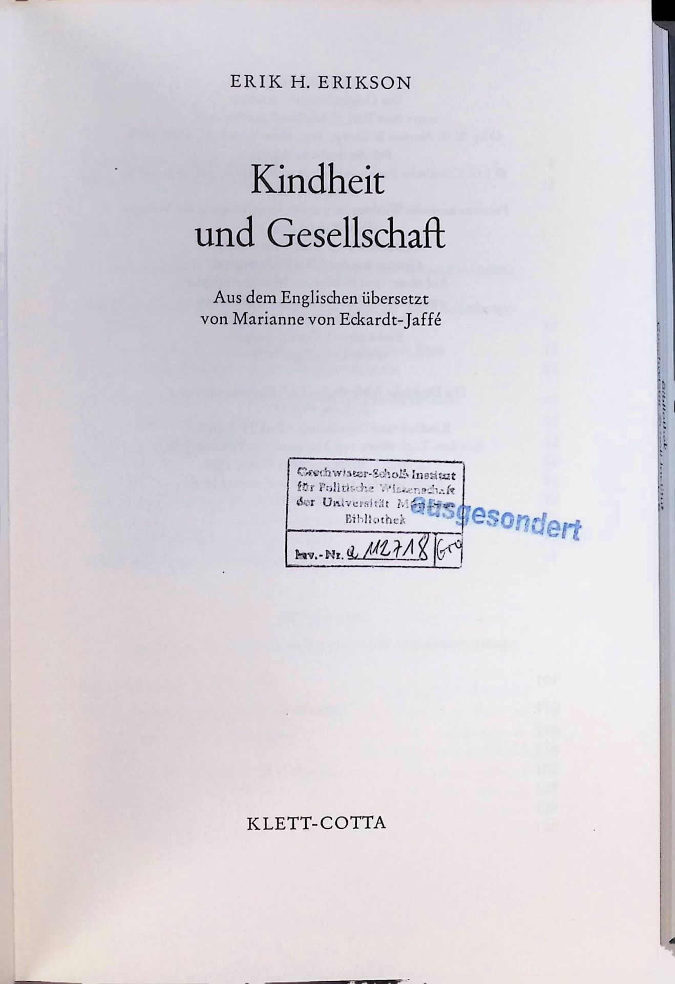 Kindheit und Gesellschaft