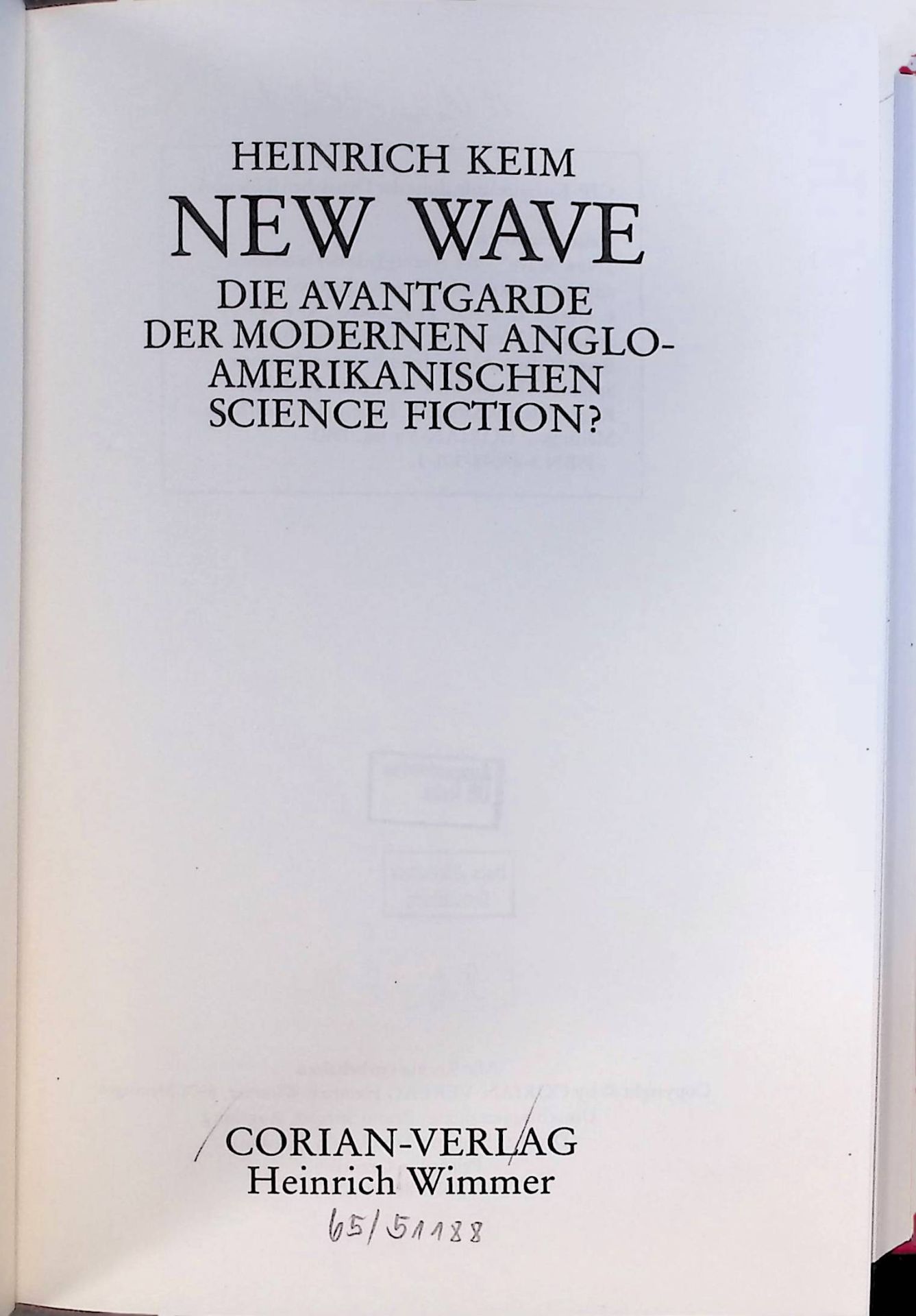 New Wave - die Avantgarde der modernen anglo-amerikanischen Science-fiction?