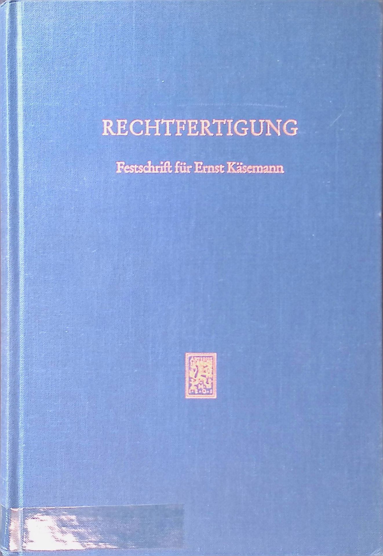 Taufe und Rechtfertigung. Ein Beitrag zur paulinischen Theologie in ihrer Vor- und Nachgeschichte. -in: Rechtfertigung : Festschrift für Ernst Käsemann zum 70. Geburtstag