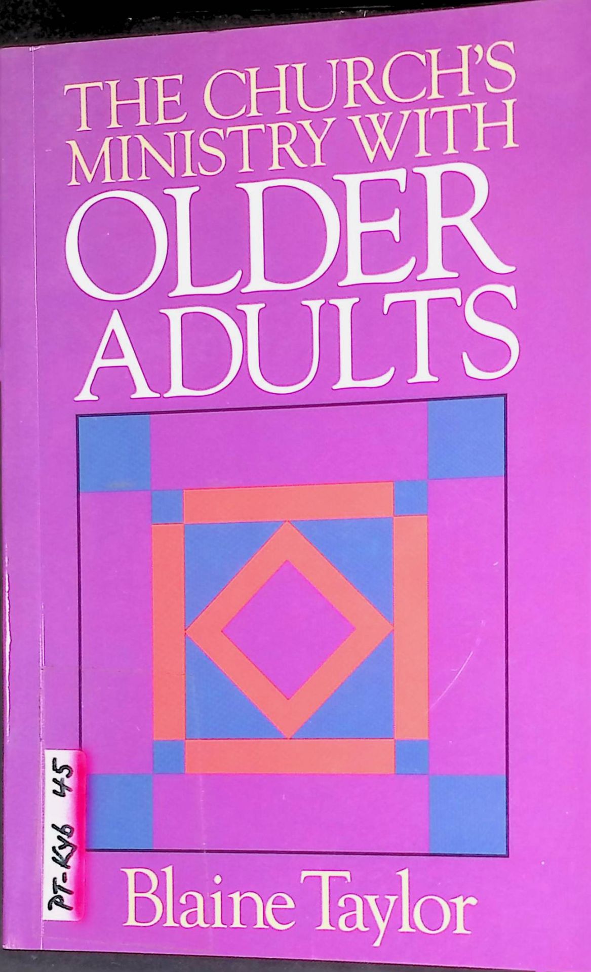 The church's ministry with older adults