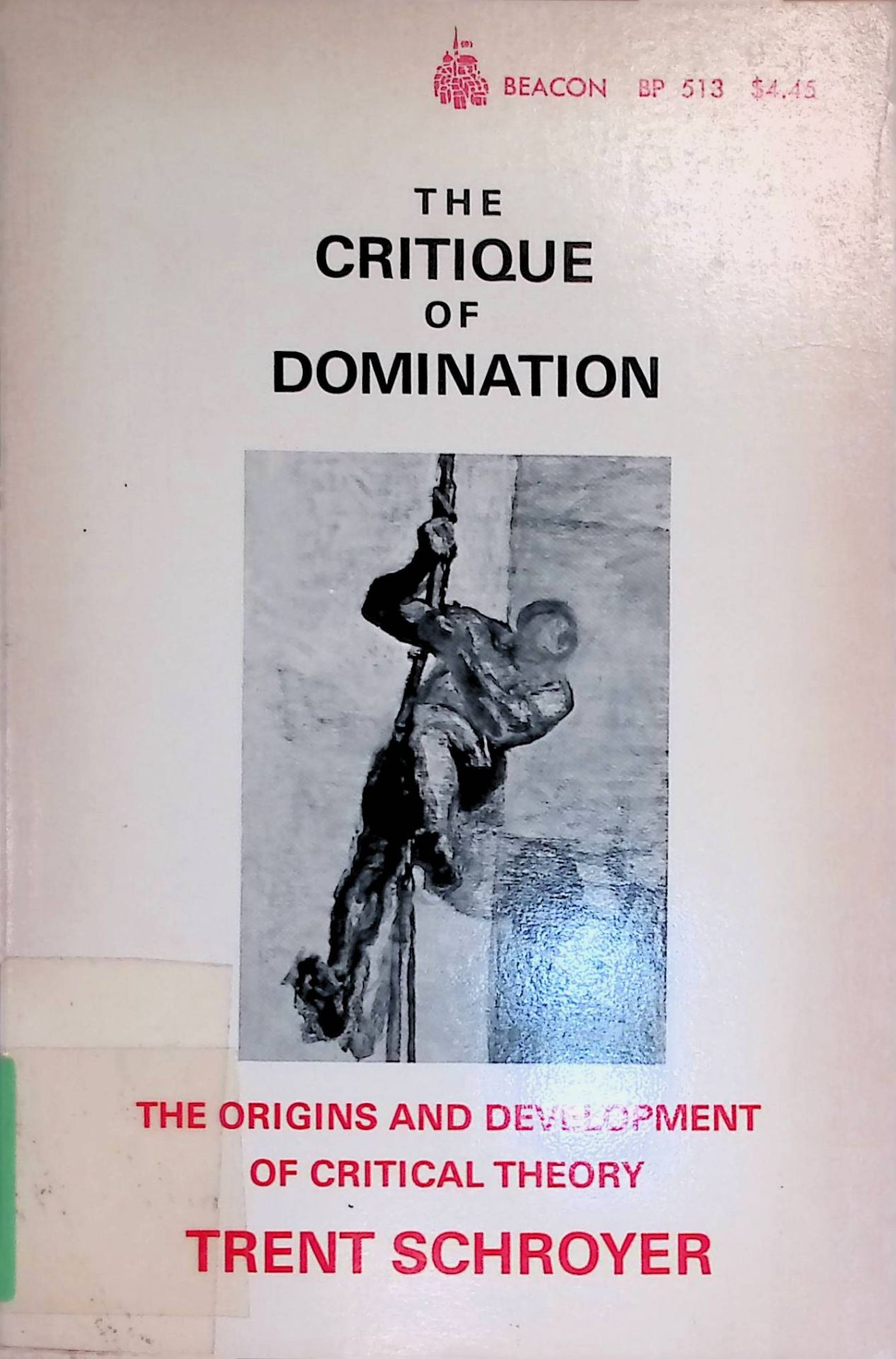 The critique of domination: The origins and development of critical theory