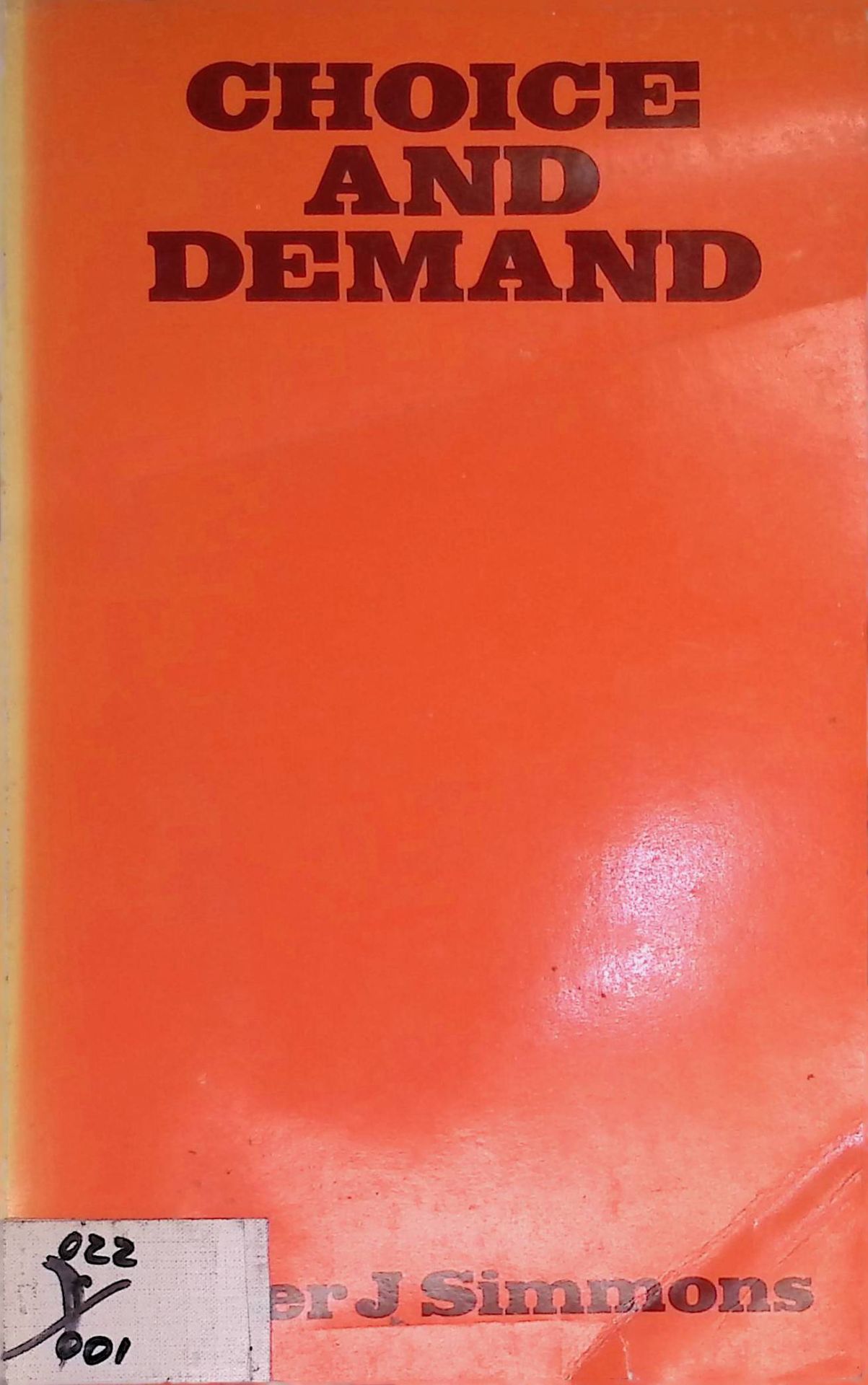 Choice and Demand