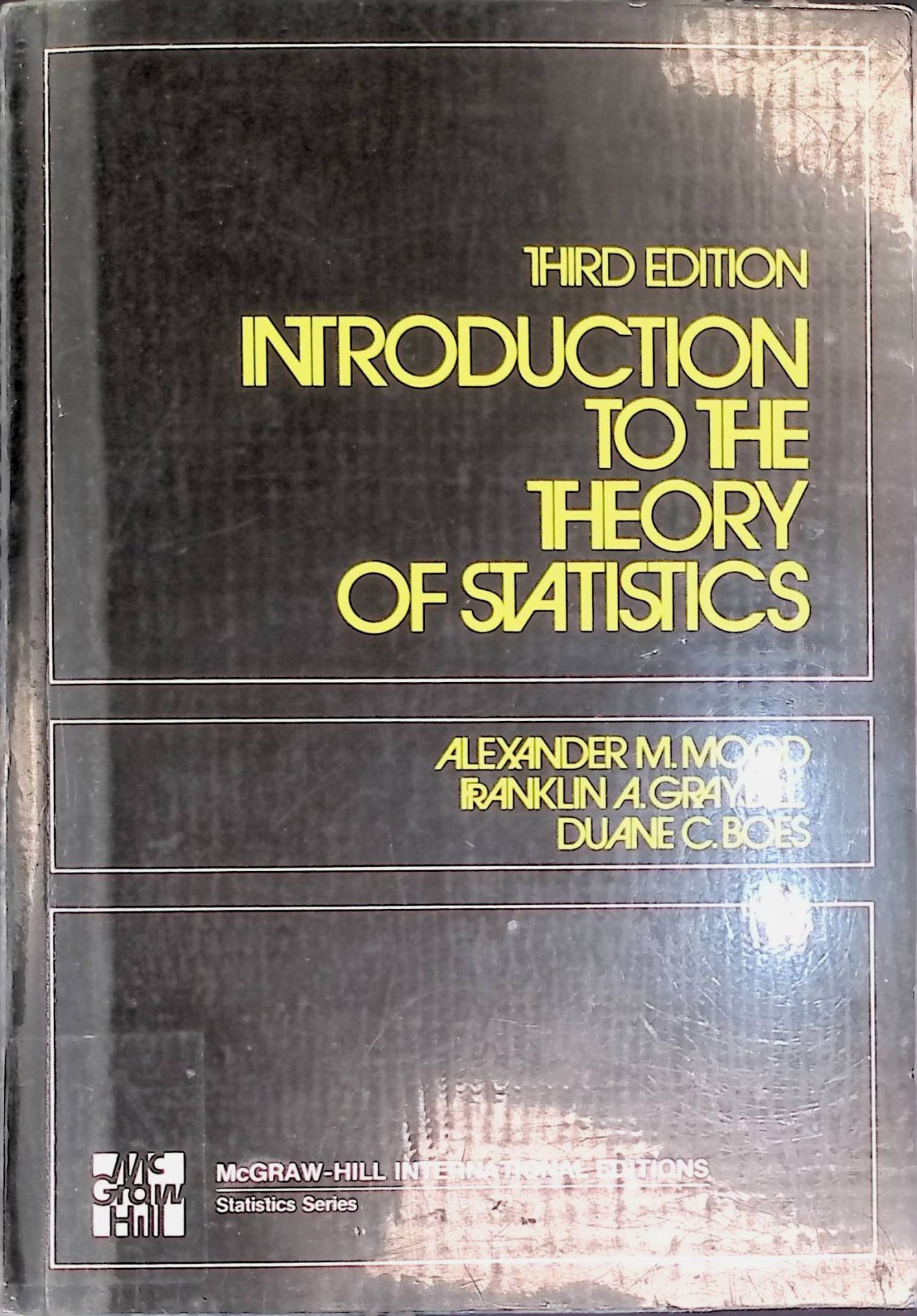 Introduction to the Theory of Statistics