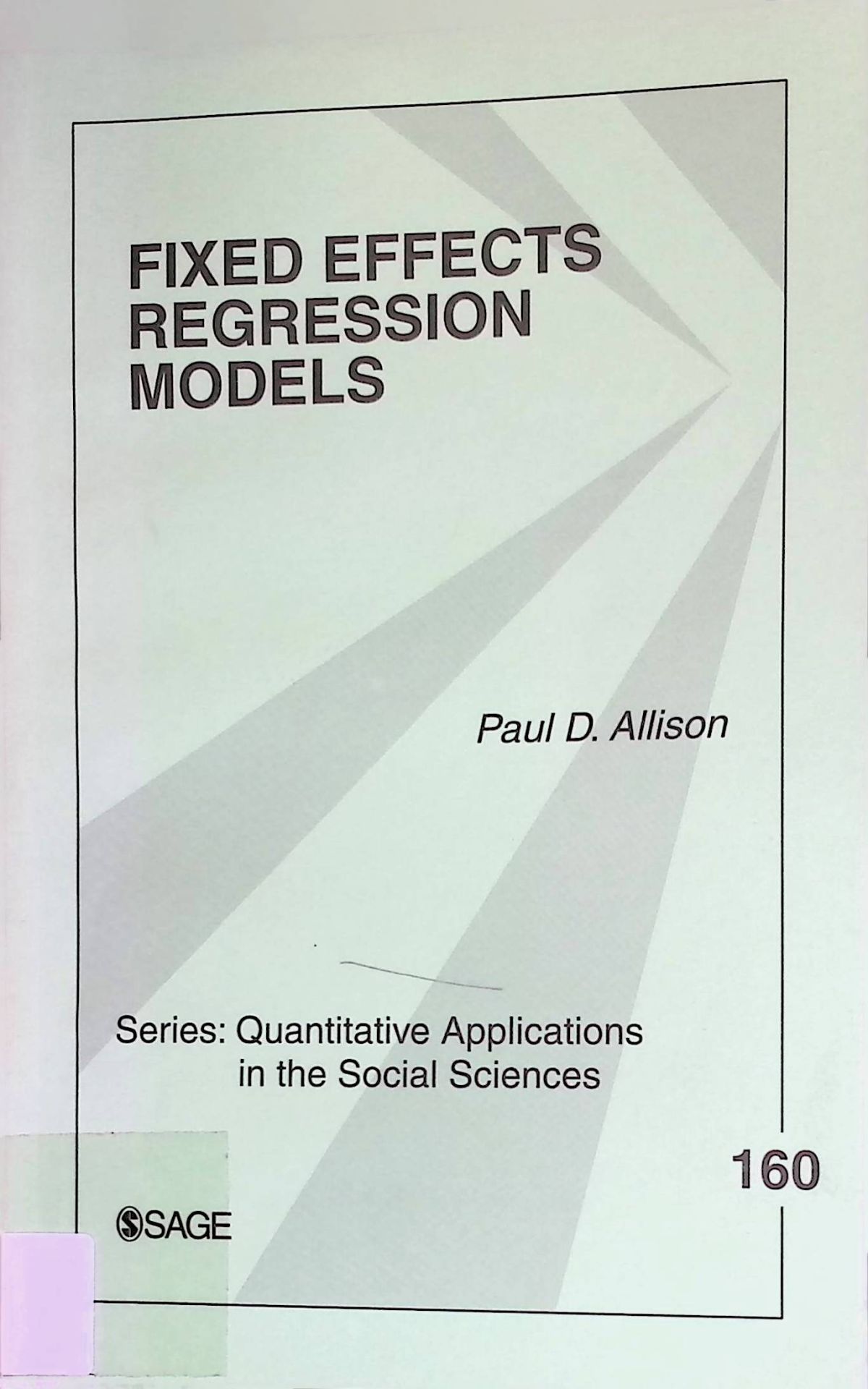 Fixed Effects Regression Models