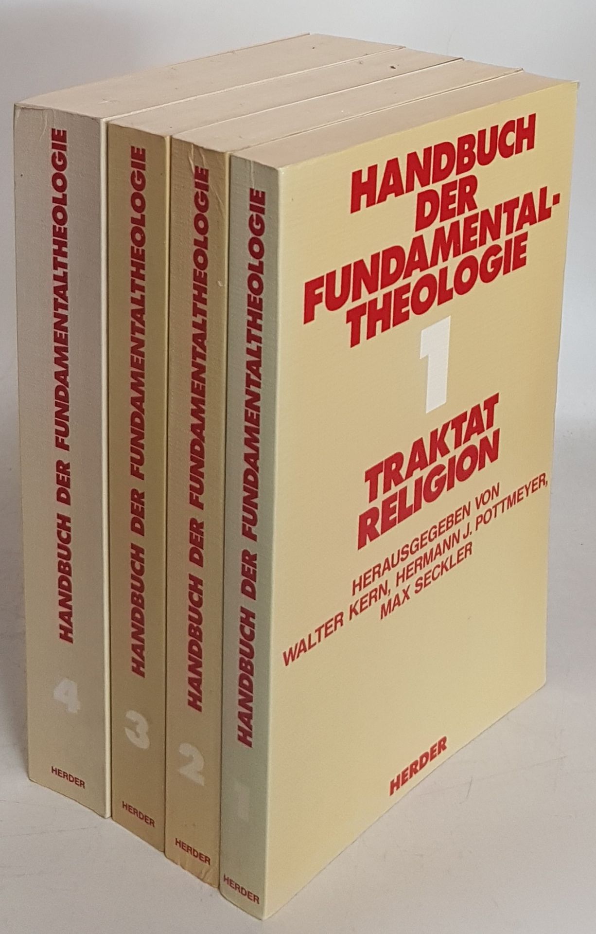 Handbuch der Fundamentaltheologie (4 Bände KOMPLETT) - Bd.1: Traktat Religion/ Bd.2: Traktat Offenbarung/ Bd.3: Traktat Kirche/ Bd.4: Traktat Theologische Erkenntnislehre/ Schlußteil: Reflexion auf Fundamentaltheologie