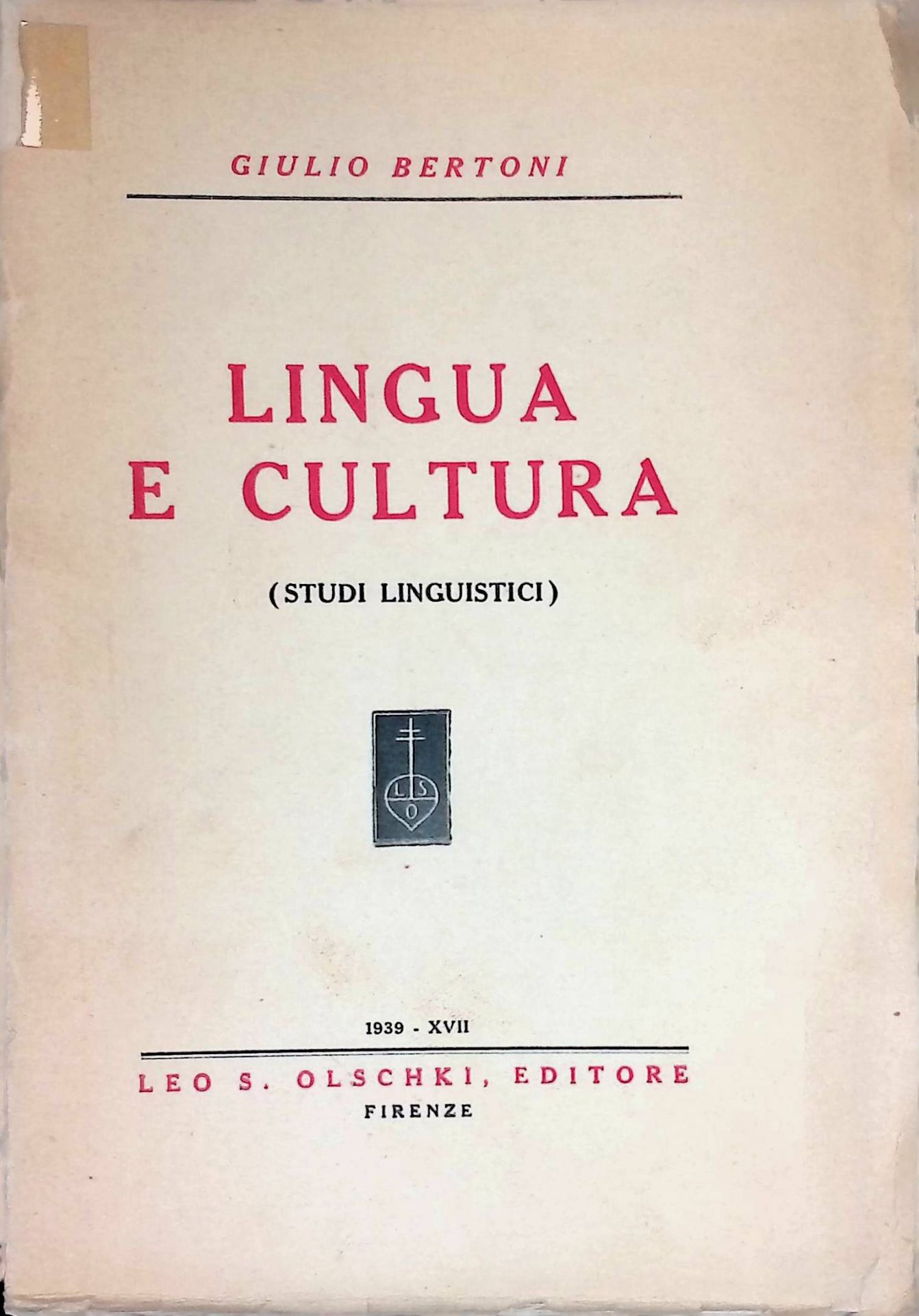 Lingua e Cultura. (Studi Linguistici)