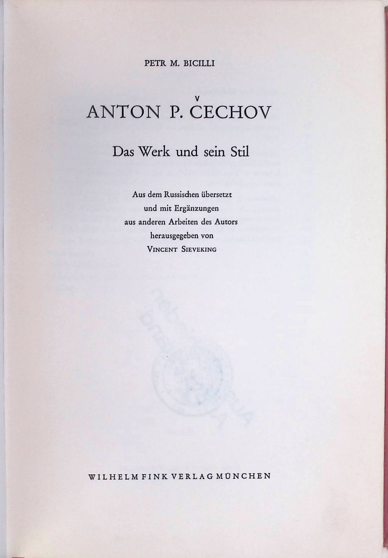 Anton P. Cechov : Das Werk und sein Stil