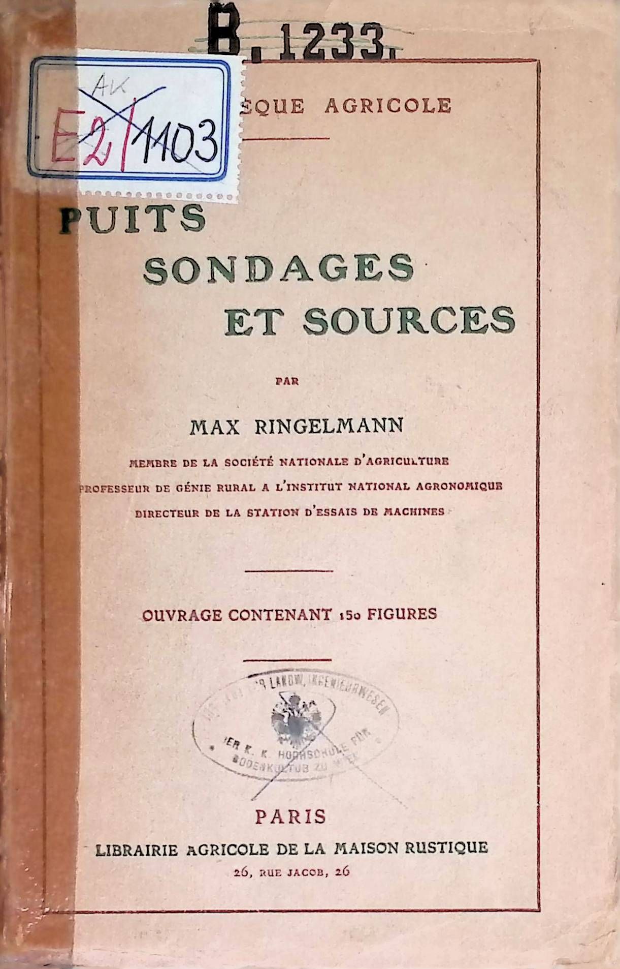 Puits, sondages et sources