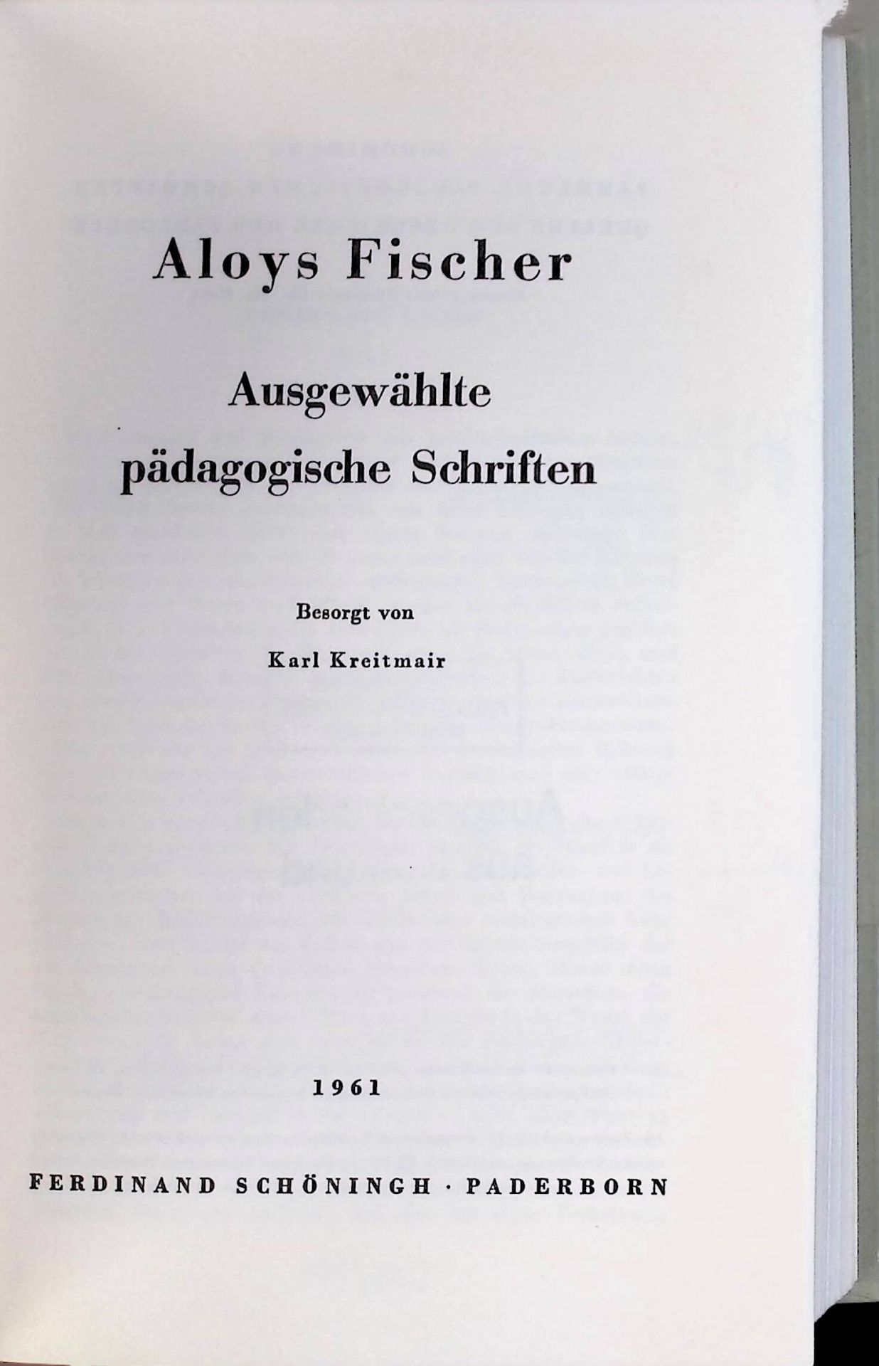 Ausgewählte pädagogische Schriften