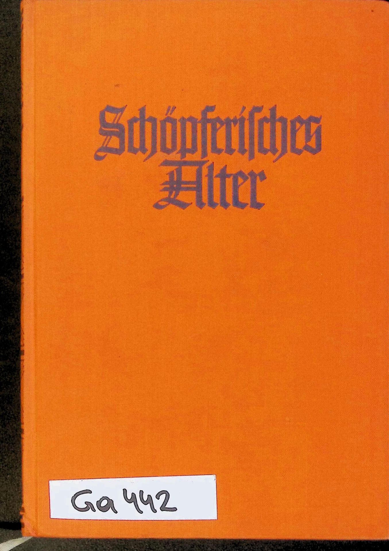 Schöpferisches Alter: Geschichtliche Spätaltersleistungen in Überschau und Deutung