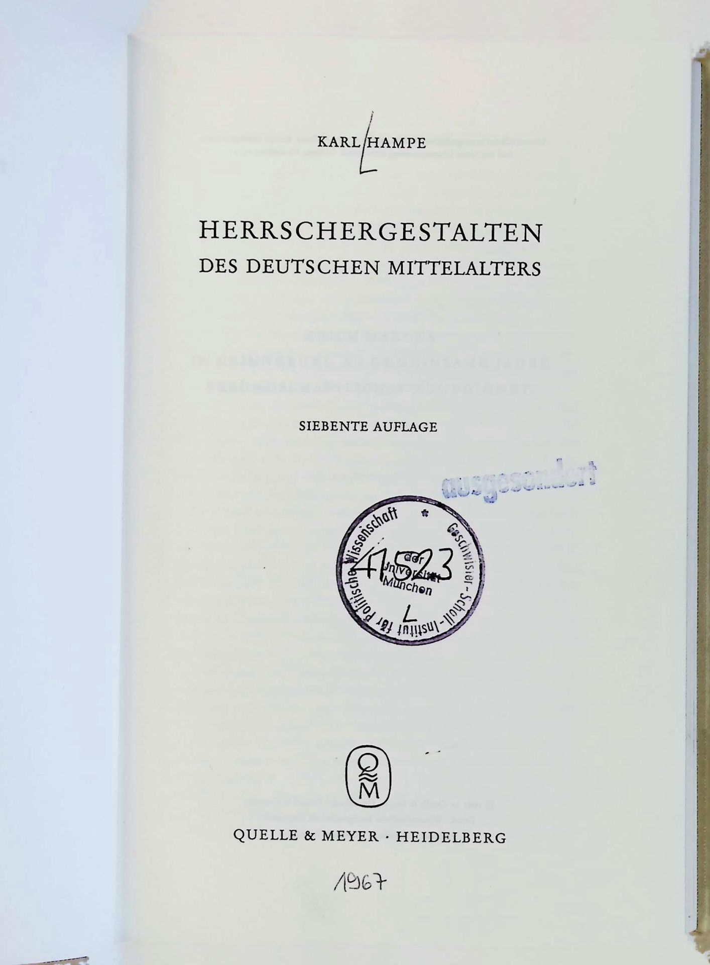 Herrschergestalten des Deutschen Mittelalters