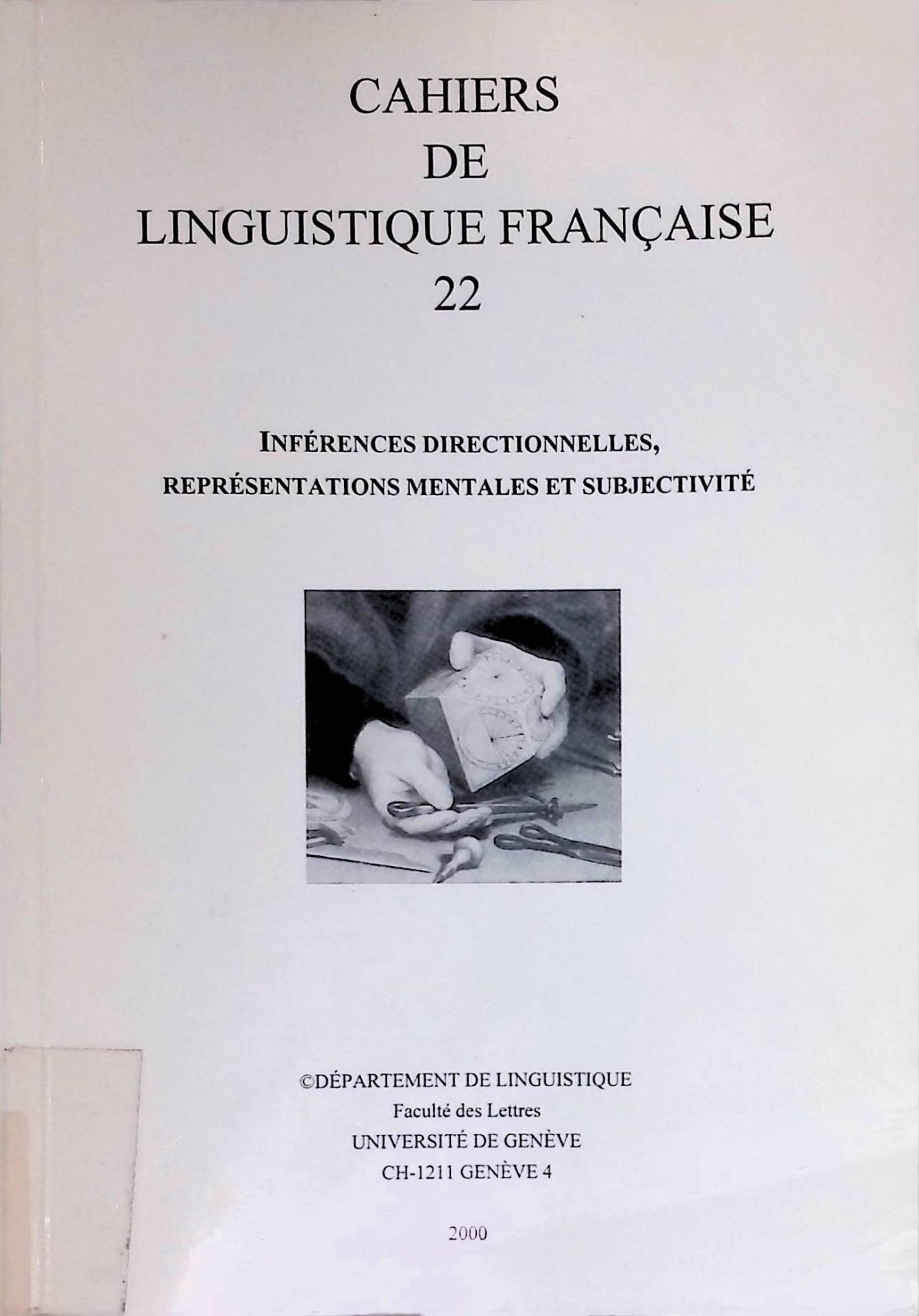 Inferences Directionnelles, Representations Mentales Et Subjectivite