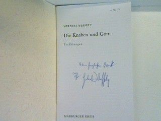 Die Knaben und Gott (SIGNIERTES EXEMPLAR)